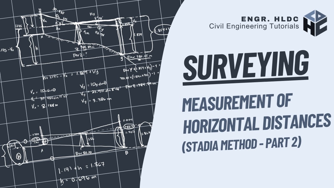 Elementary Surveying | Measurement of Horizontal Distances | Stadia Method (Part 2)