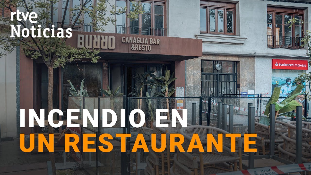 MADRID: Dos MUERTOS y 12 heridos en un INCENDIO en un RESTAURANTE italiano en el centro I RTVE