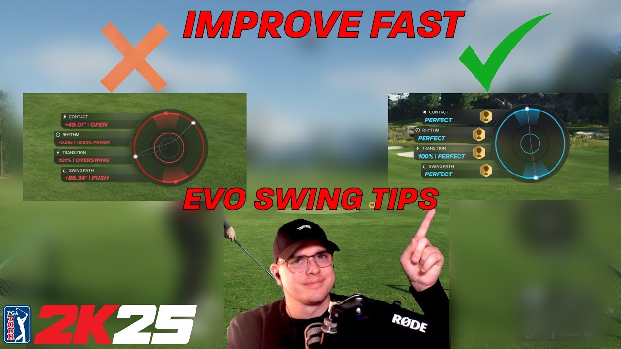 СТАНЬ ЛУЧШЕ БЫСТРЕЕ | Разбор Evo Swing | Советы и рекомендации PGA Tour 2K25
