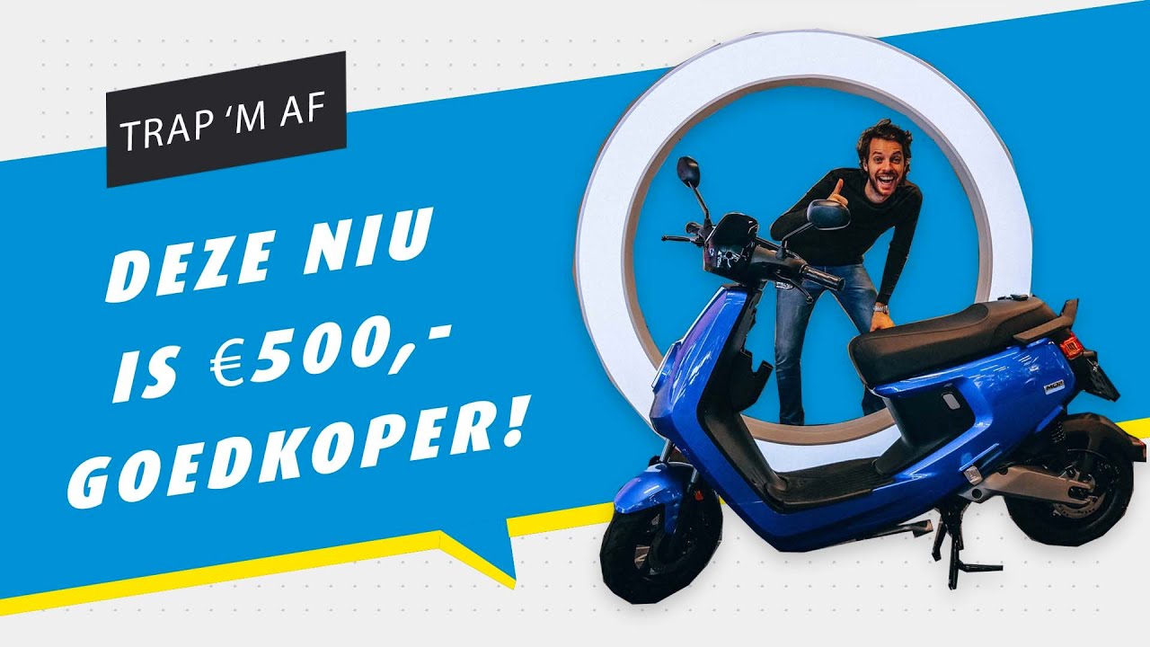 DE NIU MQI+ PLUS LITE IS €500 ,- GOEDKOPER DOOR ZIJN NIEUWE ACCU - ELEKTRISCHE SCOOTER