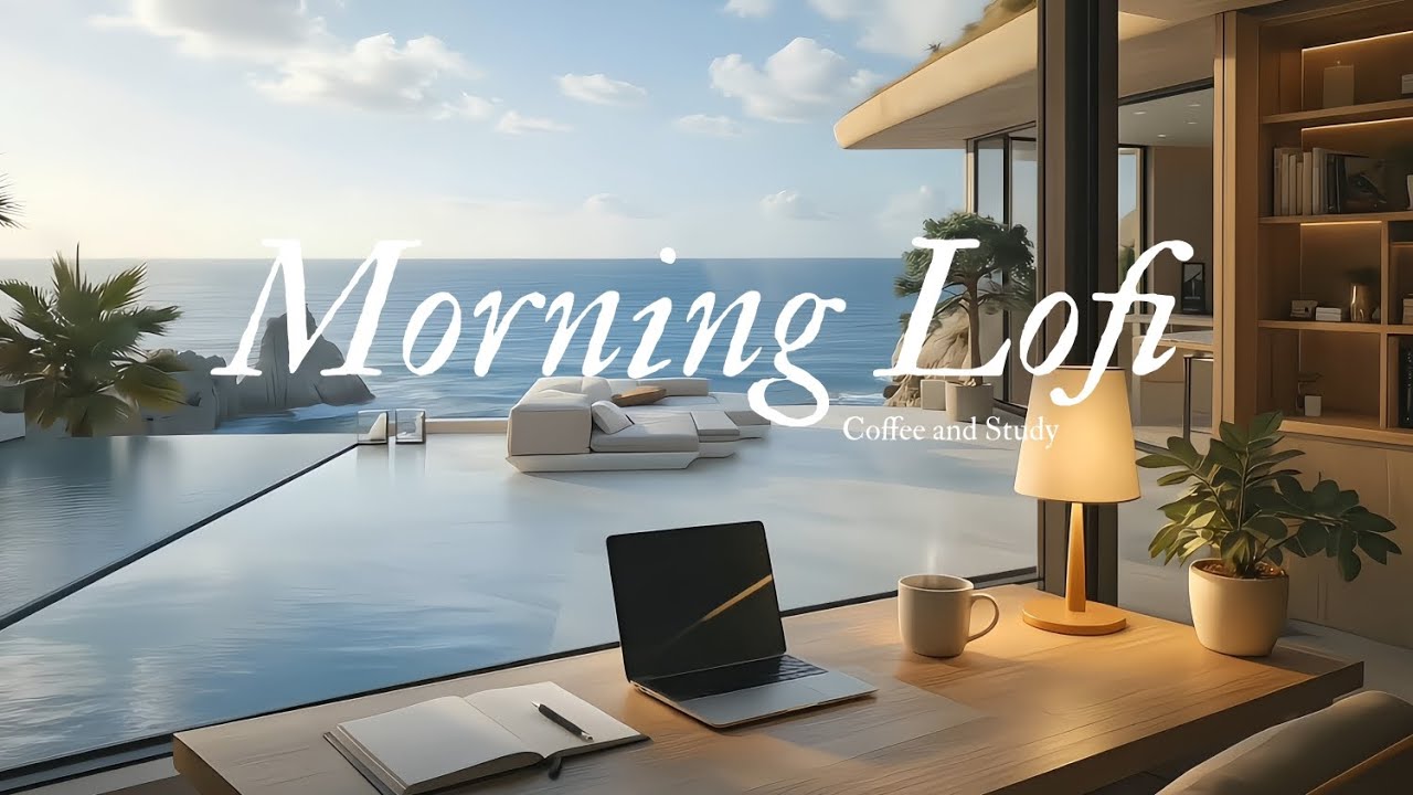 Morning Chill with Indoor Study View Beach 🏖️ | Lo-fi Morning
