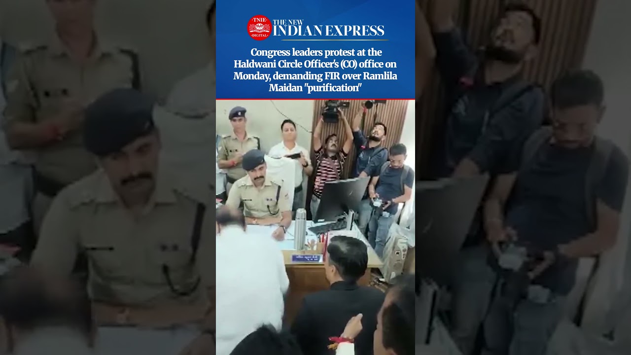 Congress protests at CO office in Haldwani, demands FIR over Ramlila Maidan 'purification'