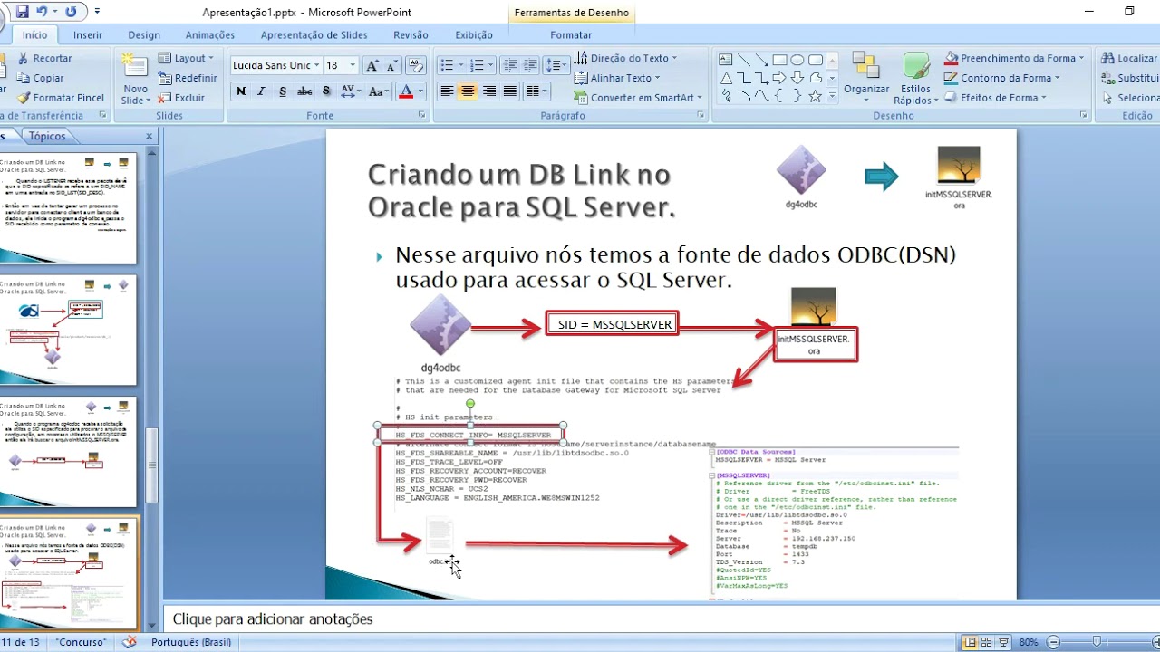 Como criar um DB Link entre o Oracle e SQLServer (Hands ON)