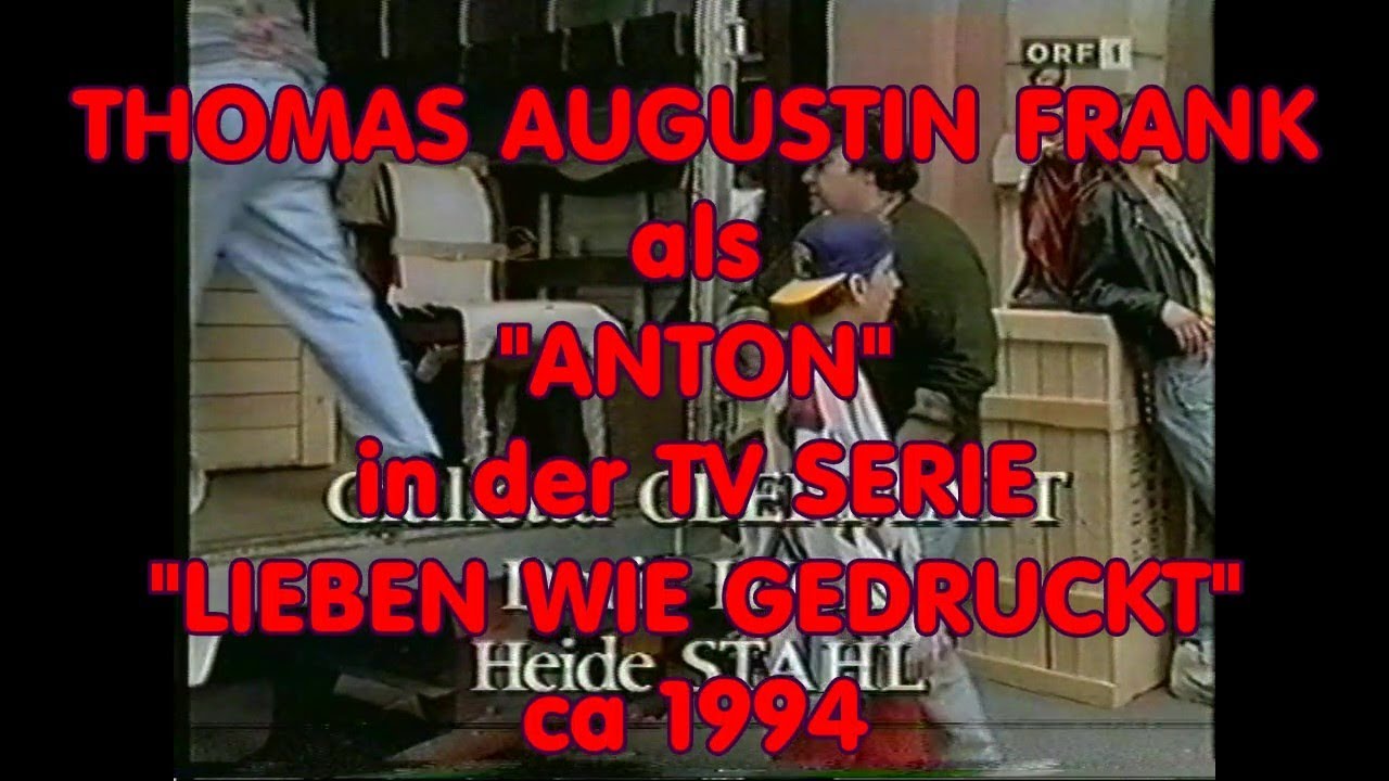Thomas Augustin Frank - Szenen aus der Fernsehserie LIEBEN WIE GEDRUCKT -  ORF/ZDF TV SERIE 1994