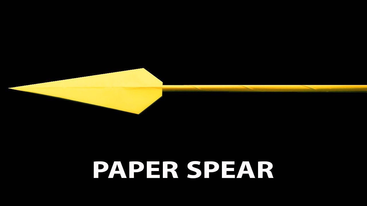 How to make a paper Spear | Paper weapon | Paper spear making
