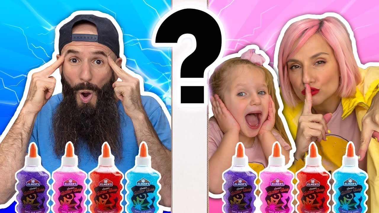 אתגר הסליים בטלפתיה! הבנות נגד אבא 💥