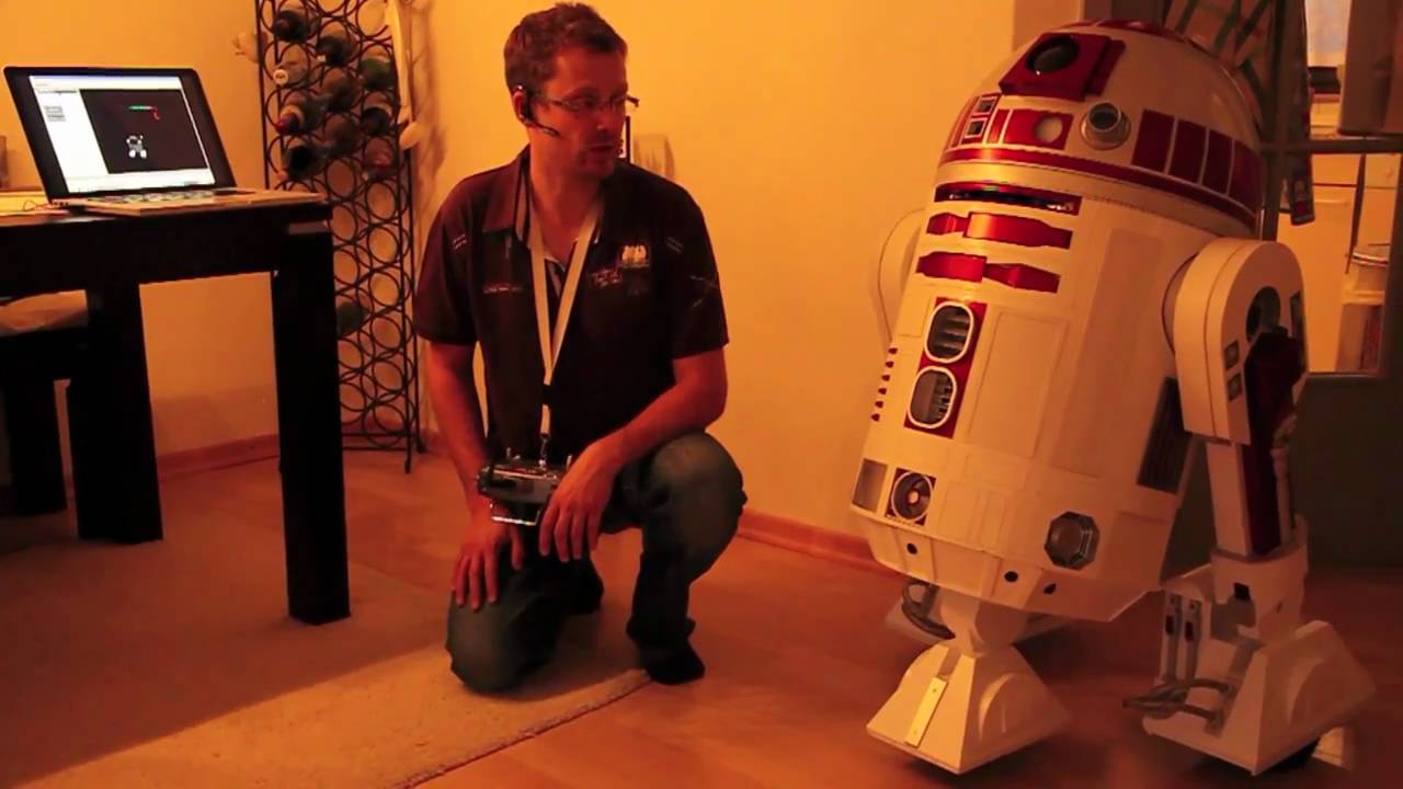 R2-M5 droid using ROS: Voice Recognition, Peope Tracking, SLAM