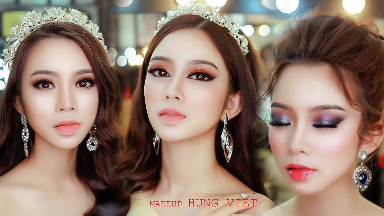 3 Kiểu Trang Điểm Cô Dâu Tone Thailand Hot Nhất 2018 - Thailand makeup wedding / Hùng Việt Makeup
