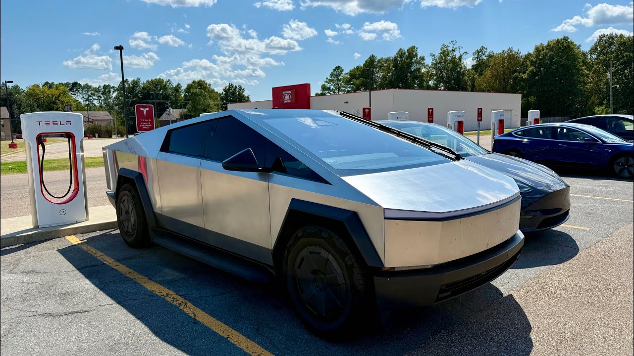 Tesla Cybertruck Road trip from Dallas, TX to Salem, VA!!  It's GREAT!! #ev #tesla #roadtrip @tesla 