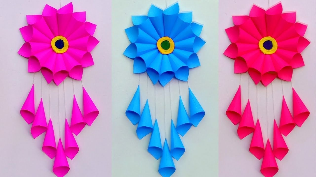 DIY Paper Wall Decoration Idea 2020 - Amazing Paper Wall Hanging - Paper craft  DIY Wall Decor