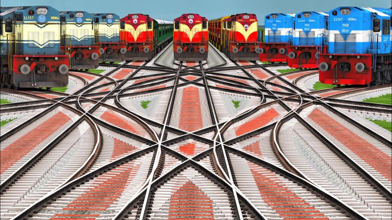🔥 Jab Engine Garja – Dangerous Crossing Moment🚂 Curve Ka Don – Superfast Rail Attack