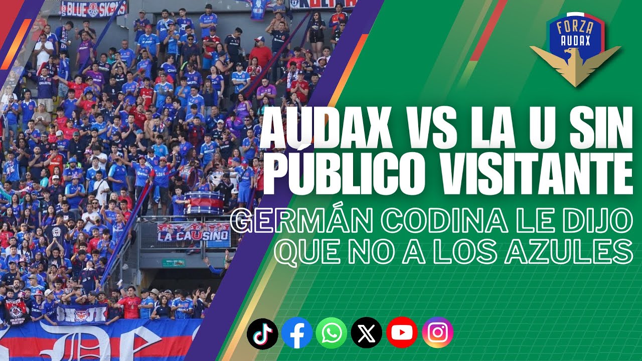 AUDAX VS U DE CHILE SIN P&Uacute;BLICO VISITANTE 🚨🏟️ | &iquest;Y qu&eacute; pas&oacute; ahora? 73