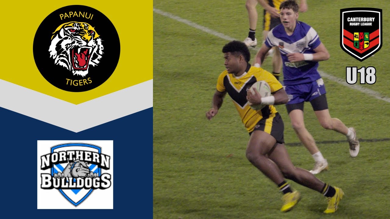 Papanui Tigers U18 vs Northern Bulldogs U18, Rugby League, 26th May 2025