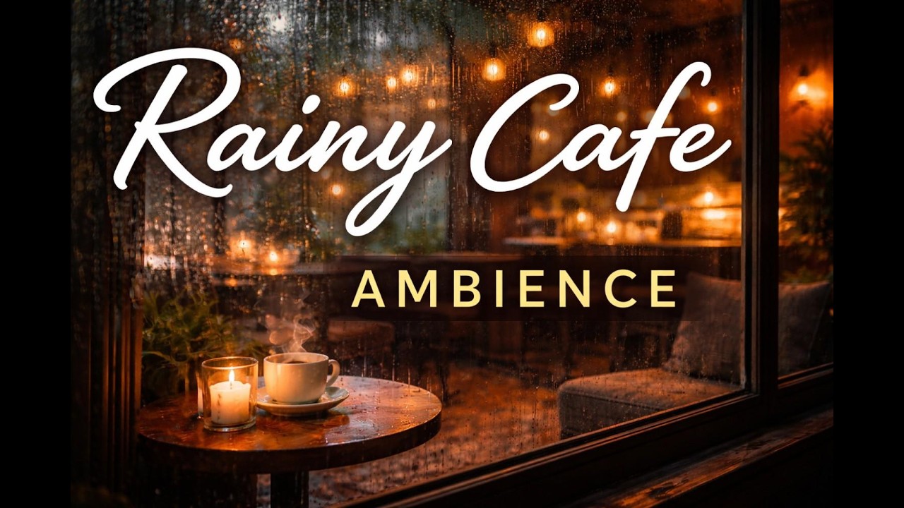 Rain Tapping on Cafe Windows 🌧 Cozy Jazz for Studying & Reading #JazzCafe #BackgroundMusic