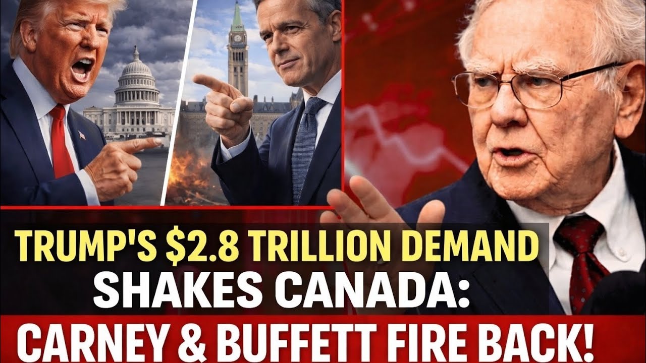 Trump’s $2.8 Trillion Demand Shakes Canada: Carney & Buffett Fire Back!