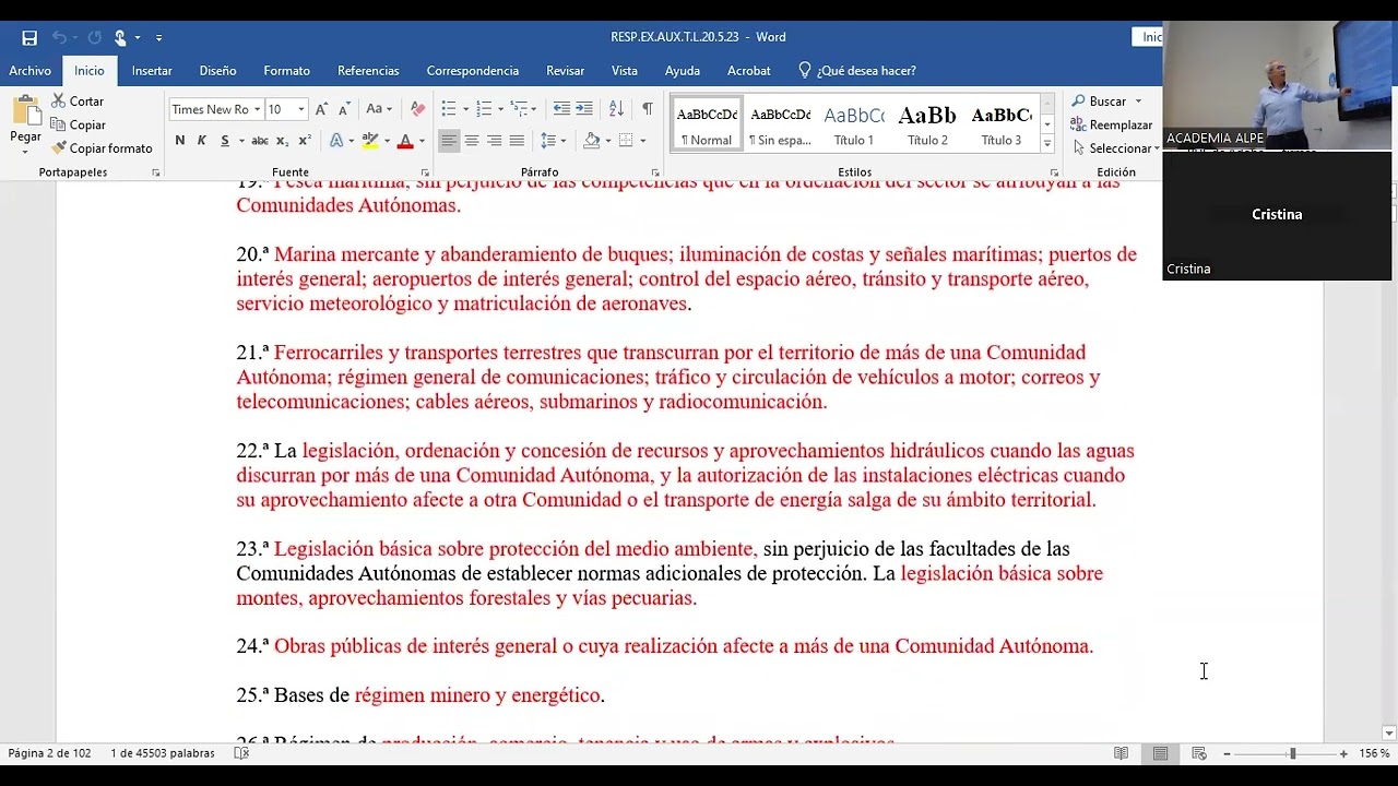 CORRECCION EXAMEN AUXILIO PROCESAL TURNO LIBRE 20 MAYO 2023