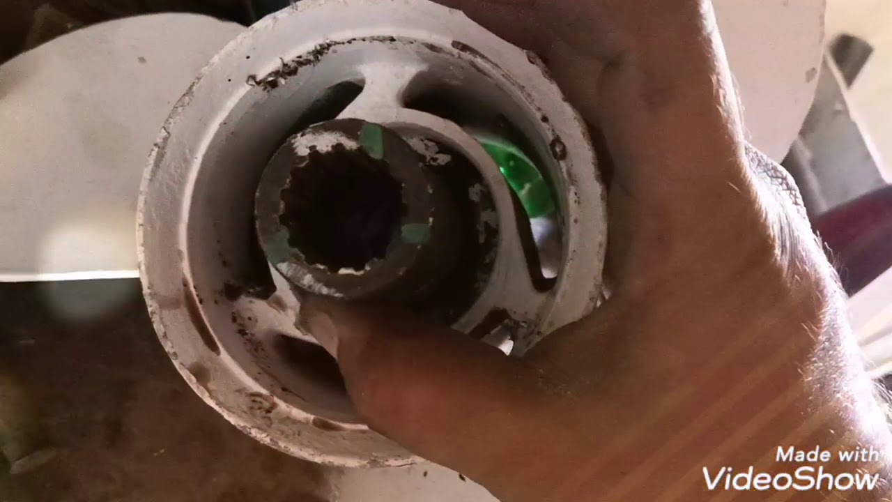 Reparacion de helice fueraborda que gira sola