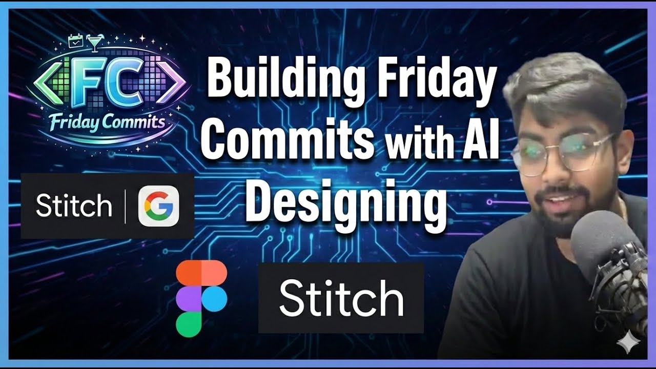 How to Design with AI? Building Friday Commits Brand (Figma + Stitch)