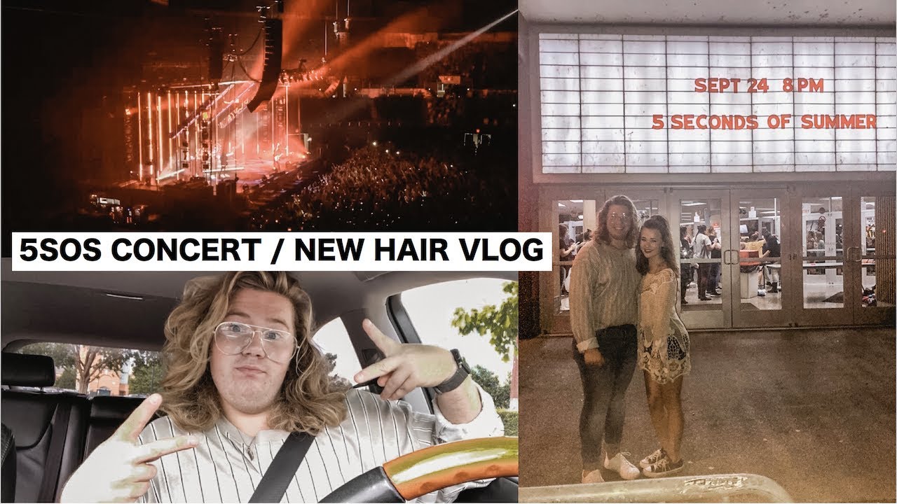 VLOG 4 - 5SOS CONCERT, NEW HAIR, JAM SESH