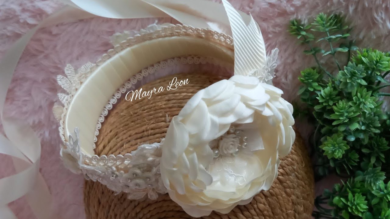 diadema o corona de bautizo elegante facil de realizar @mayraleon4265 #corona #bautizo