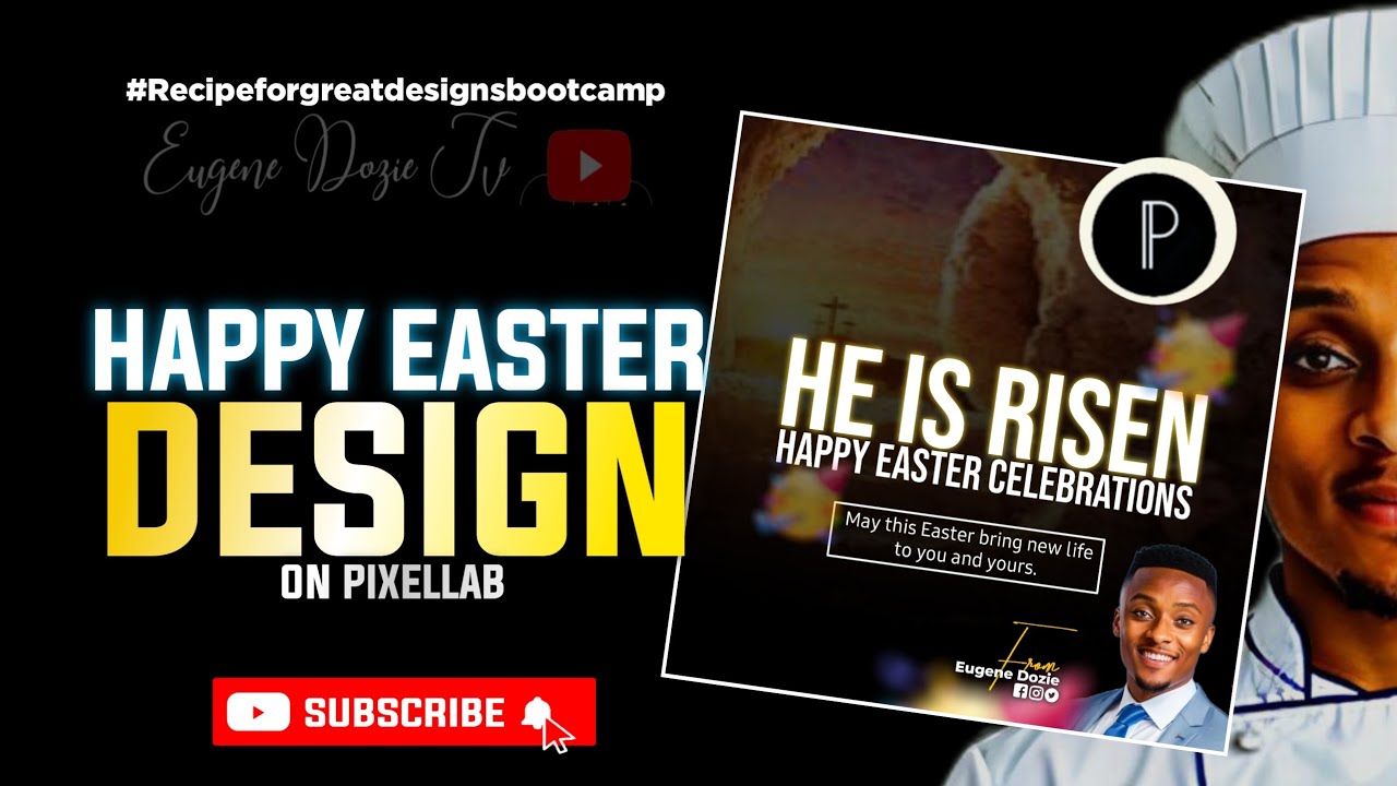 AMAZING! EASTER CELEBRATION FLIER DESIGN ON PIXELLAB , HOW TO CREATE A SIMPLE FLIER DESIGN