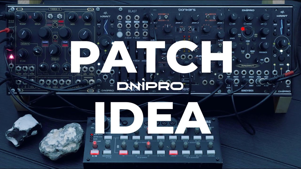 Patch Idea: raw industrial groove with compact modular system