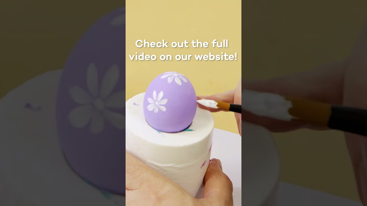 Learn how to paint Easter Eggs! 🥚 Full video is live on our channel #eastereggs #paintingideas