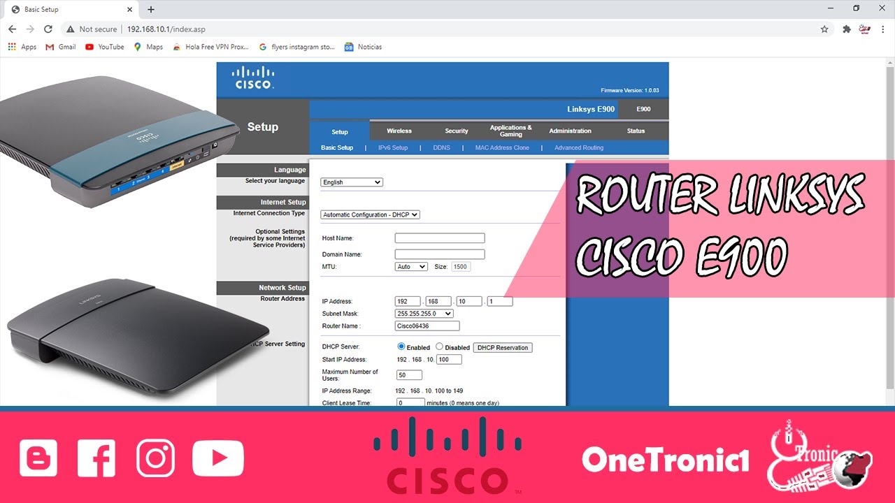 Configurar Router Cisco Linksys E900