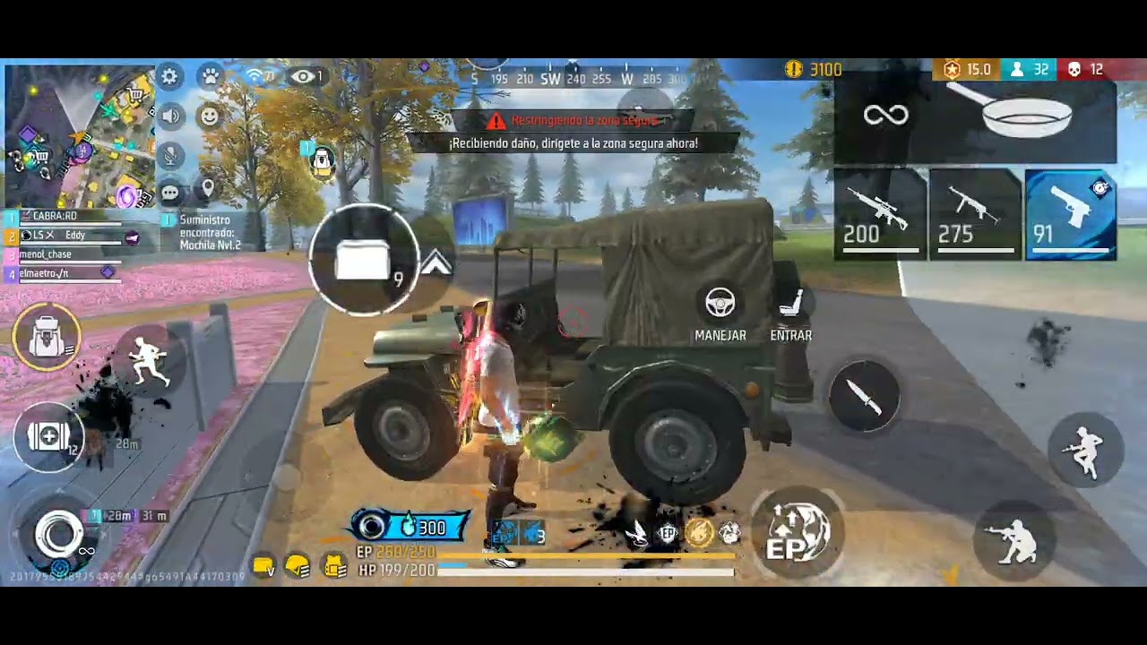 Jugando BR en squad di una parte de mi pero no pude subscribanse.##freefire 