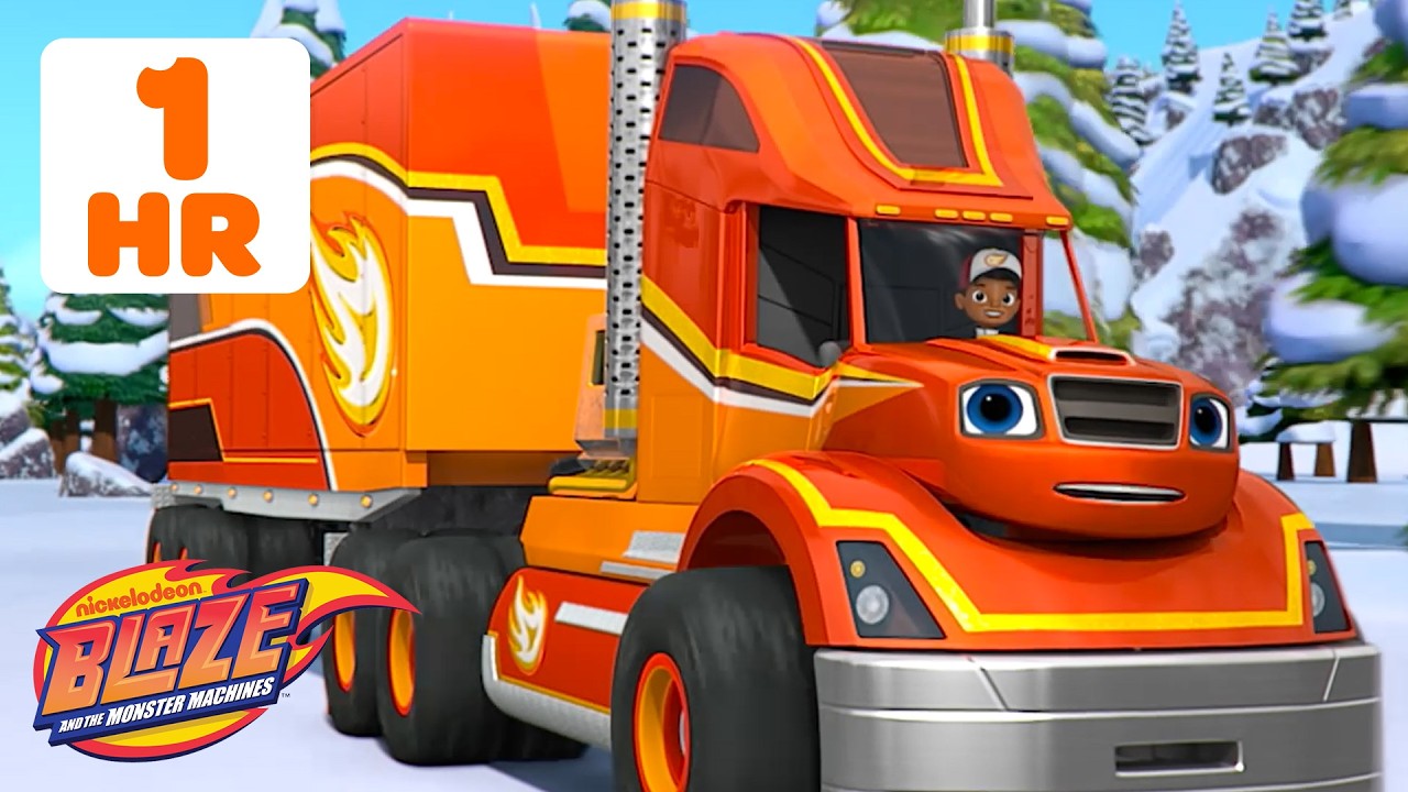 MORE of Blaze's BIG RIG Transformation Rescues! 🚚 | 60 Minutes | Blaze and the Monster Machines