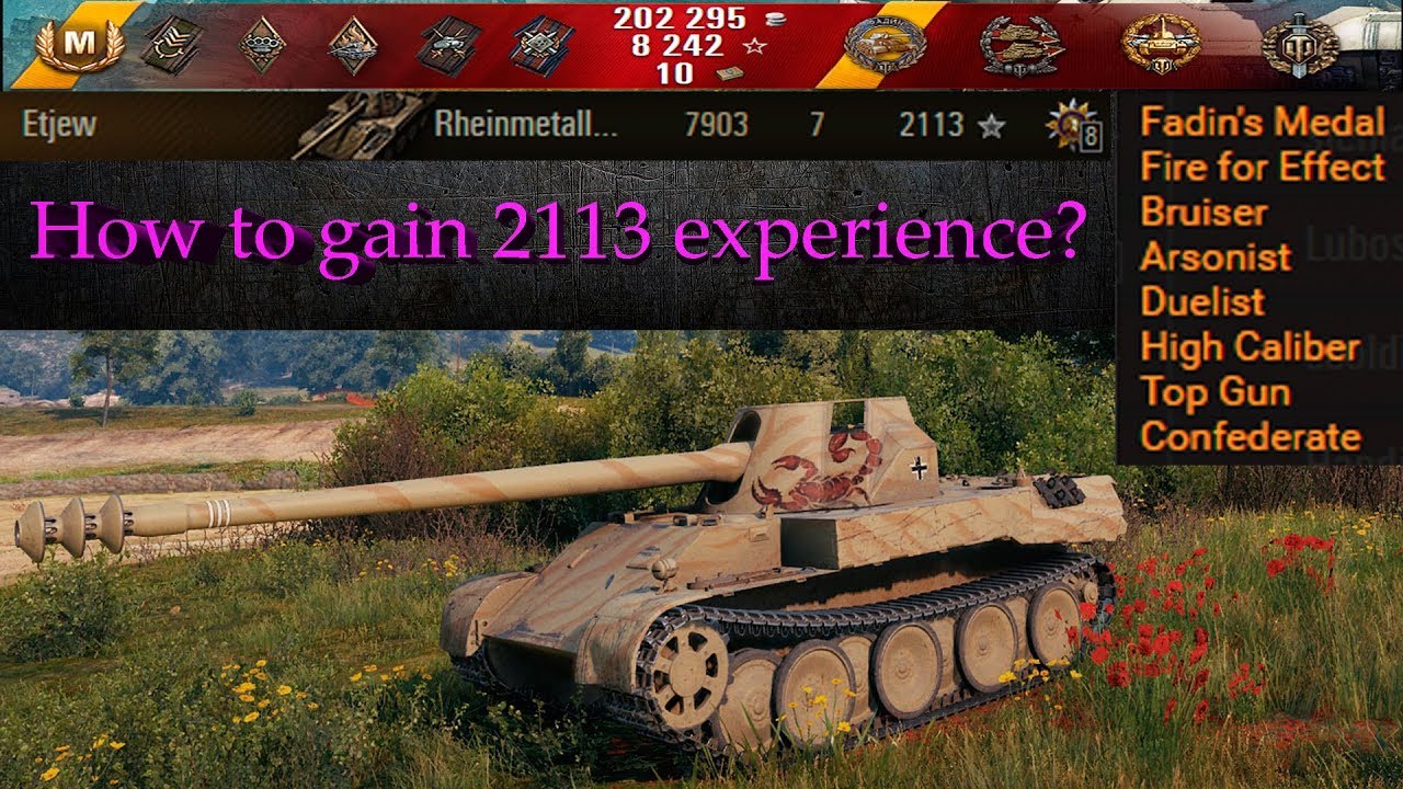 How to gain a lot of experience? 🔝 World of Tanks 🔝 Rheinmetall Skorpion G✔️