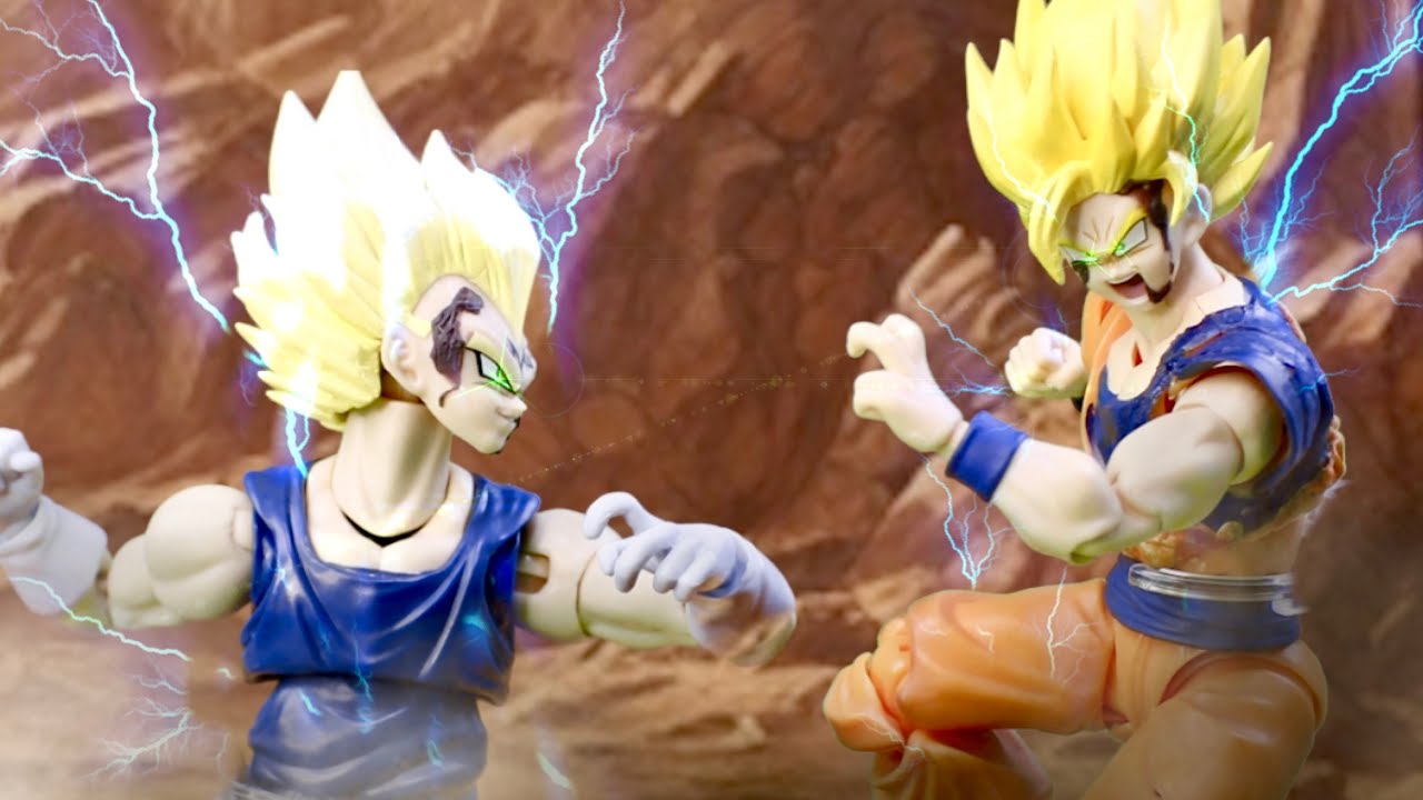 ドラゴンボール  stop motion 悟空 VS 魔人ベジータ