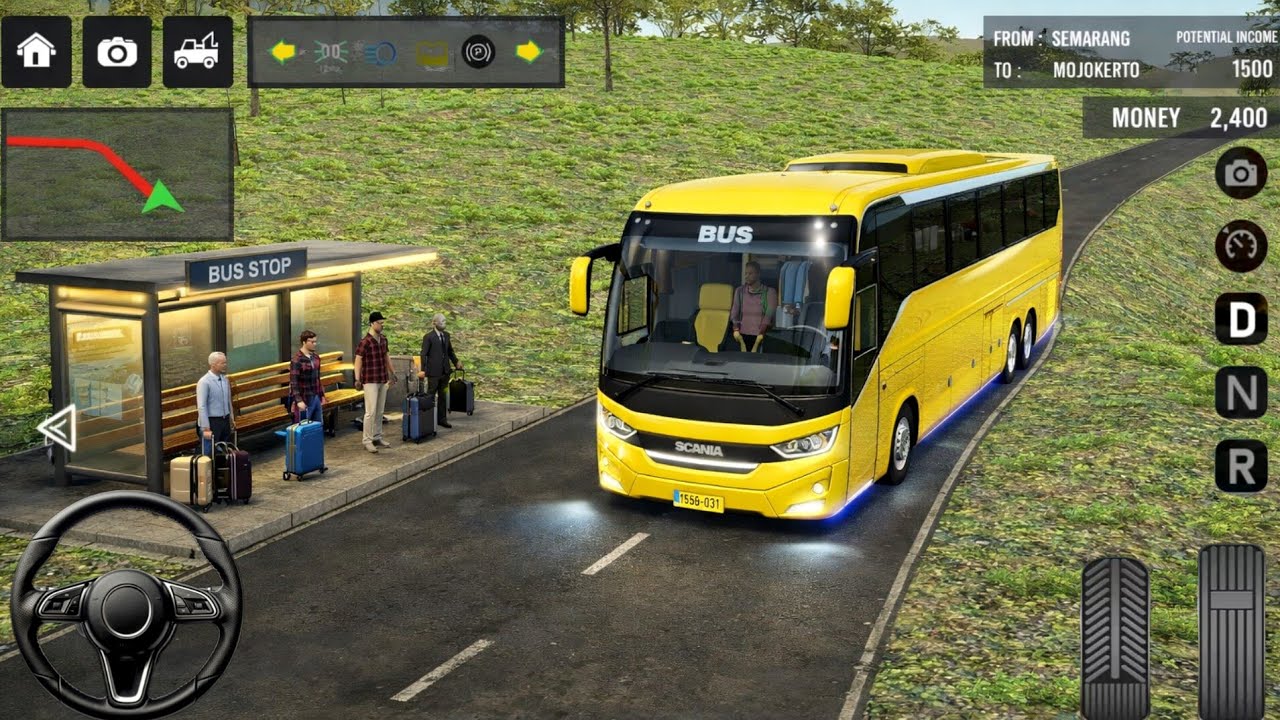 Euro Coach Bus Simulator 2026 - Yellow Coach Extreme Mountain Drive | Android Gameplay Part - 32 