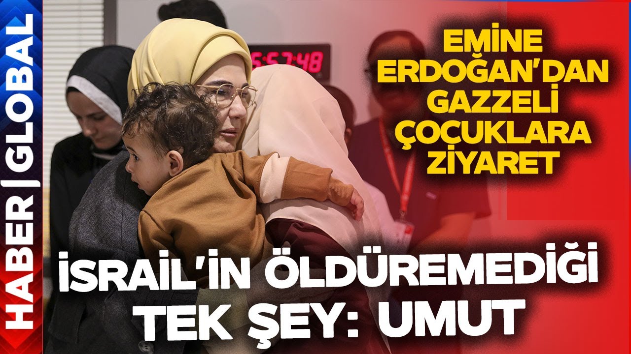 Emine Erdoğan'dan Gazzeli Çocuklara Ziyaret! Gazzeli Küçük Kızın Sözleri Yürek Sızlattı