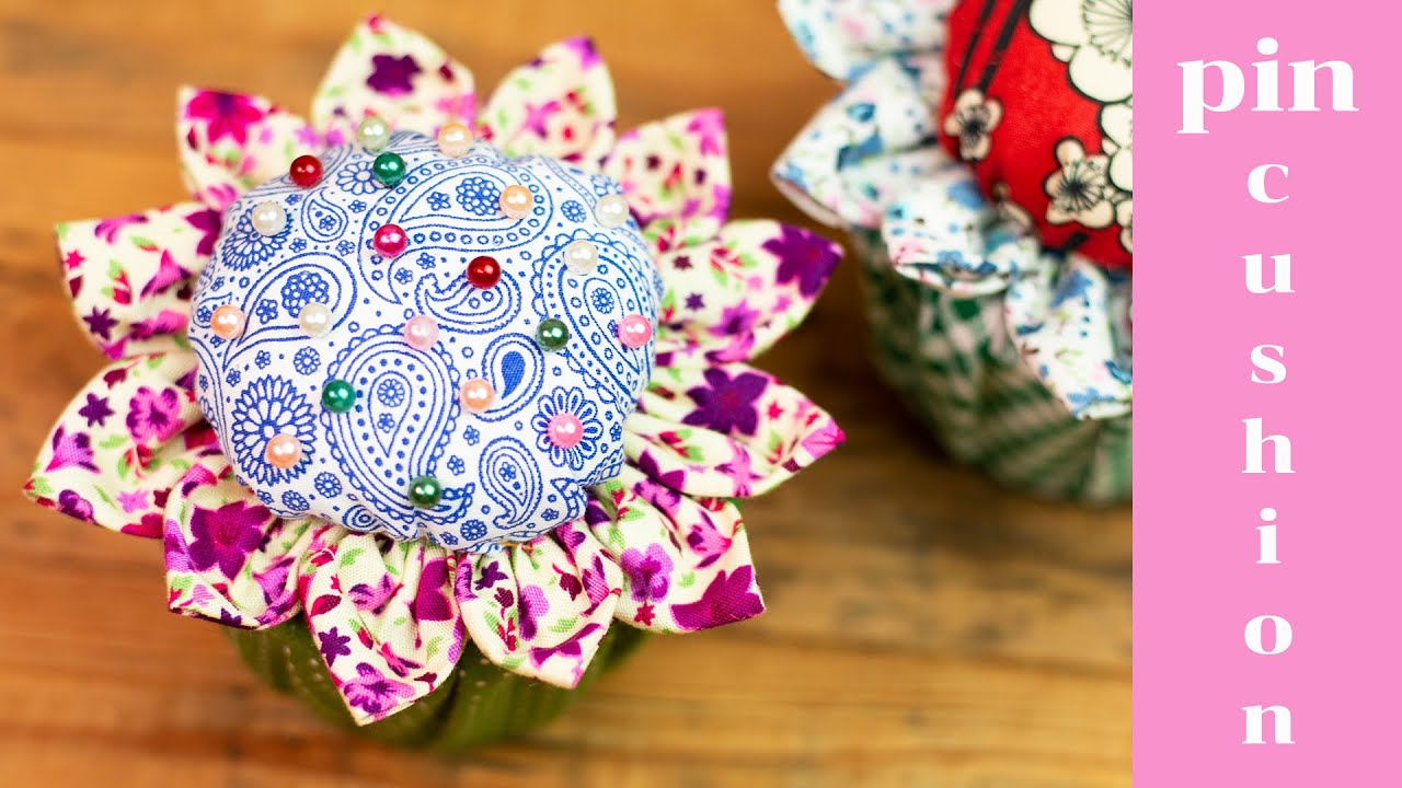easy diy pin cushion pattern - diy pin cushion easy - how to make a pin cushion - sewing projects
