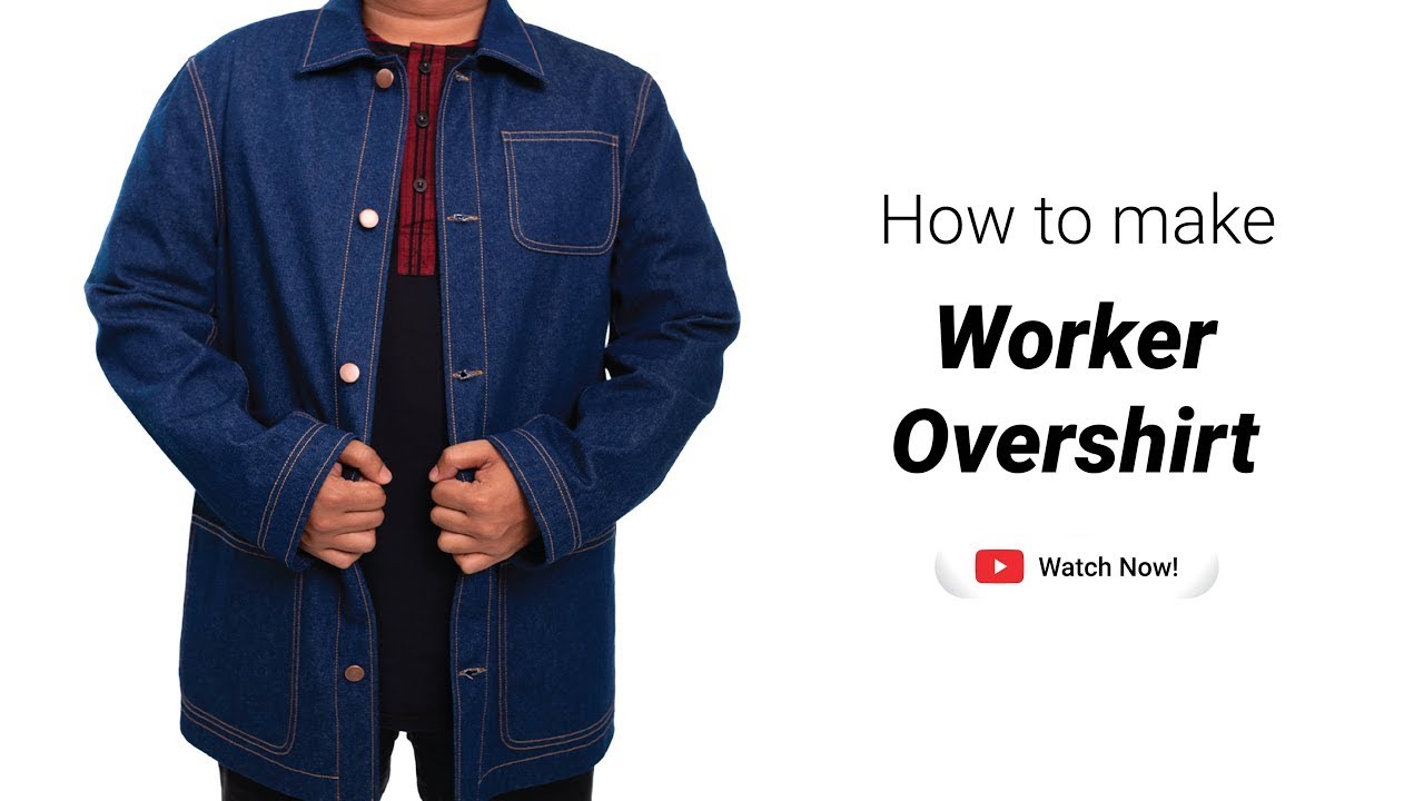 Worker Overshirt Sewing Tutorial - Free Sewing Pattern (