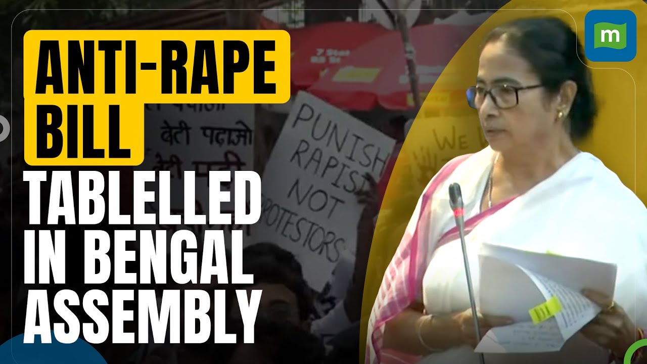WB Law Minister Moloy Ghatak introduced the anti rape Bill at the state assembly special session