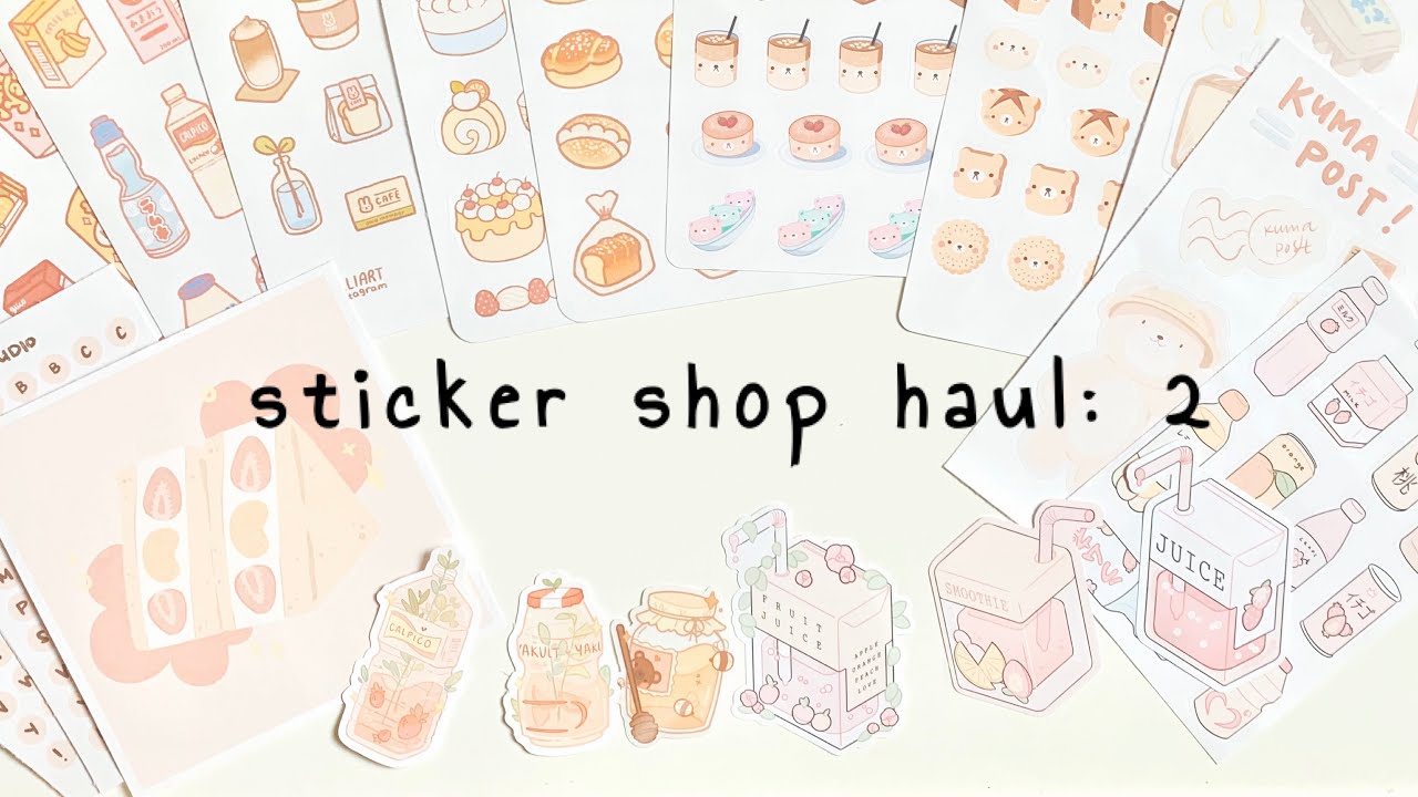 independent stationery/sticker shops: haul 2