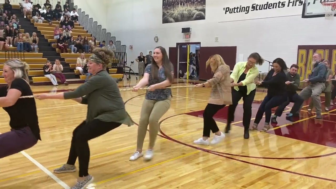 First Day of School at BHS (tug-o-war)