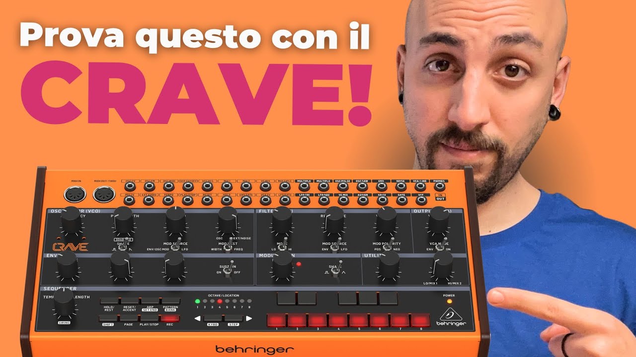 6 PATCH IGNORANTI CON IL BEHRINGER CRAVE 😈 [tutorial demo ita]