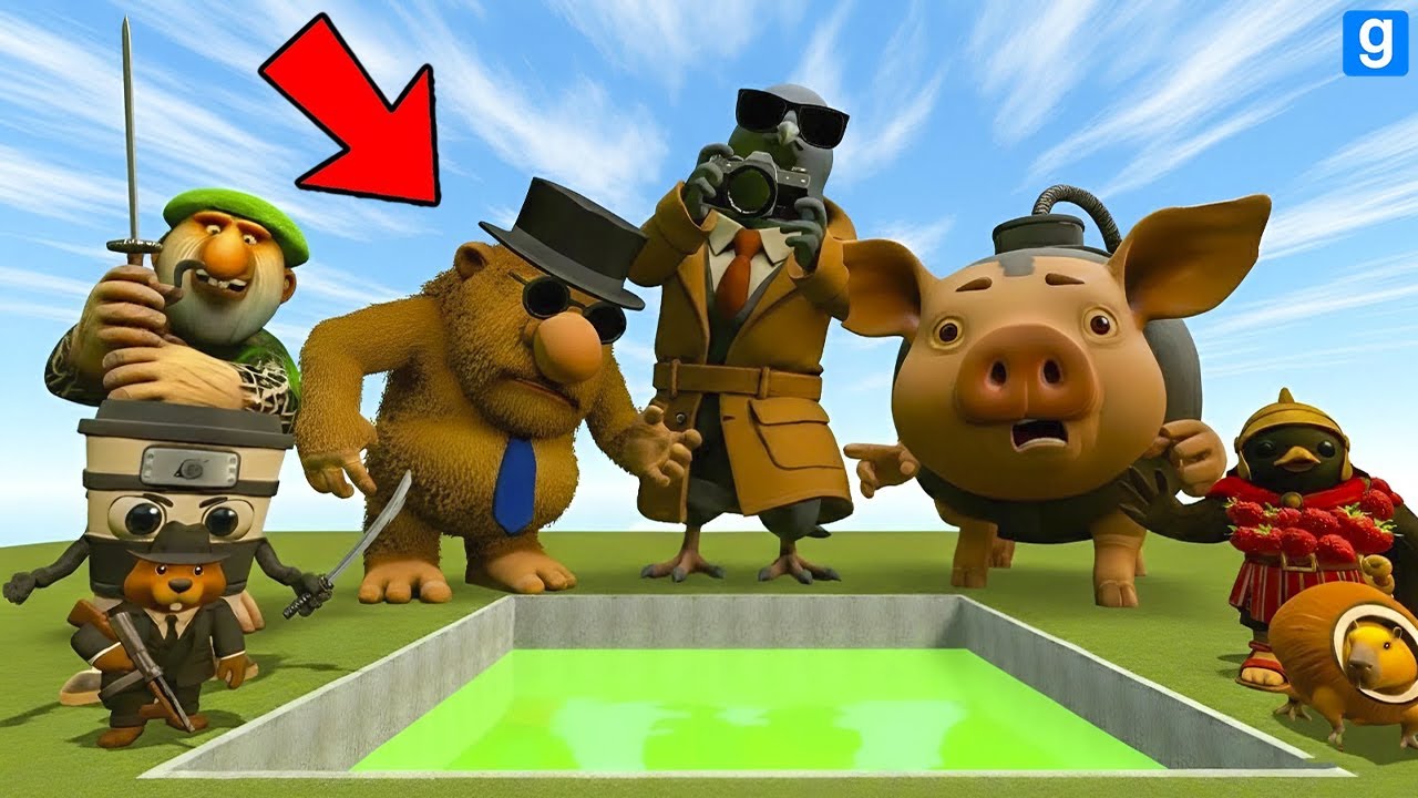 BIG HOLE ALL NEW ITALIAN AI BRAINROT MEMES SPARTAN KICKING in Garry's Mod!