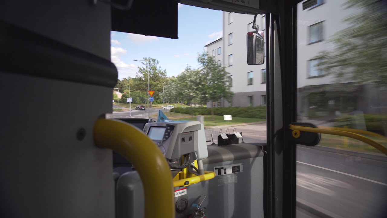 Sweden, Stockholm, bus 181 ride from Farsta Centrum to Sköndals Centrum