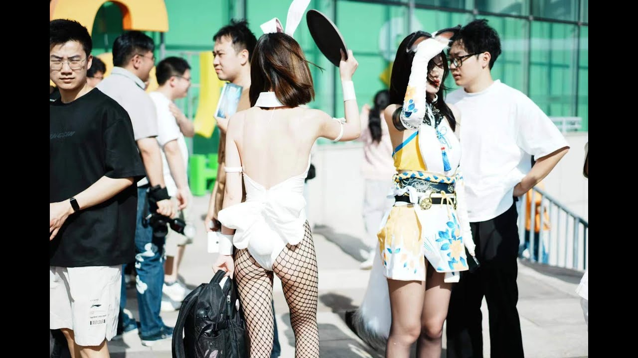 4K60p|Walk in 15th shijiexian comic-con（世界线漫展）, Chengdu|Relaxing urban ambient sound|CN walkingtour