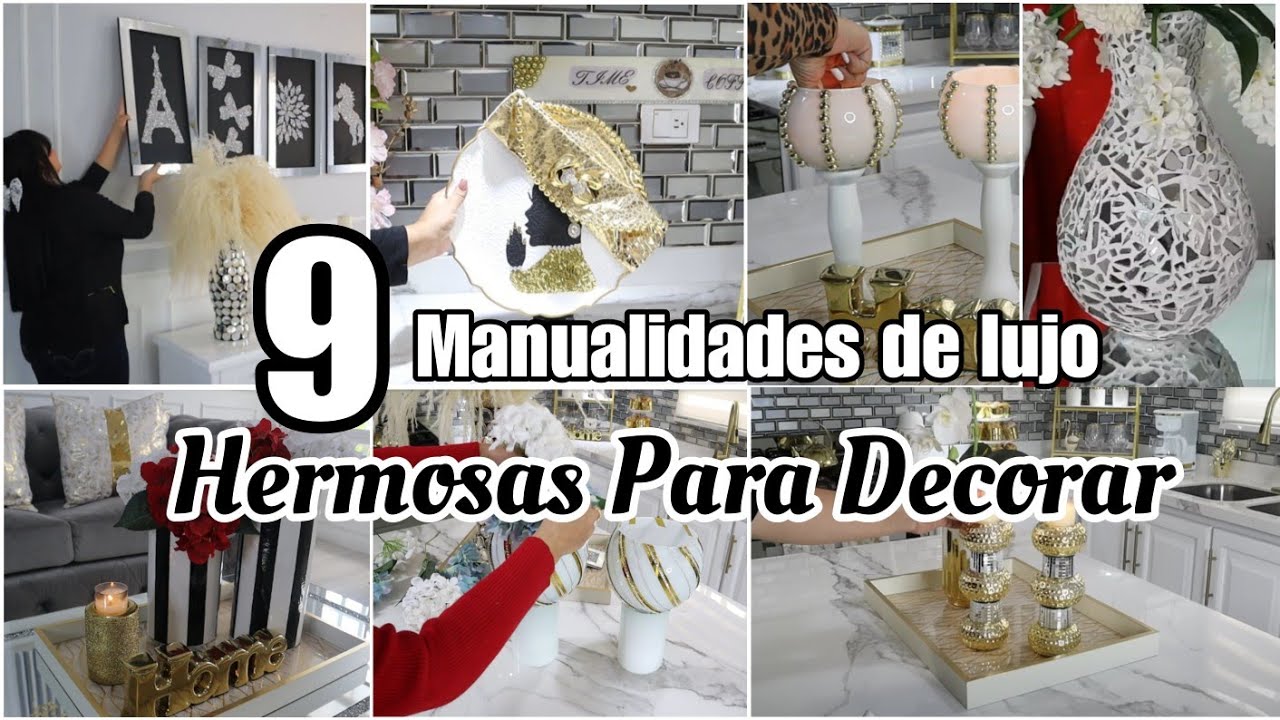 9 IDEAS PARA DECORAR TU HOGAR MANUALIDADES FÁCILES