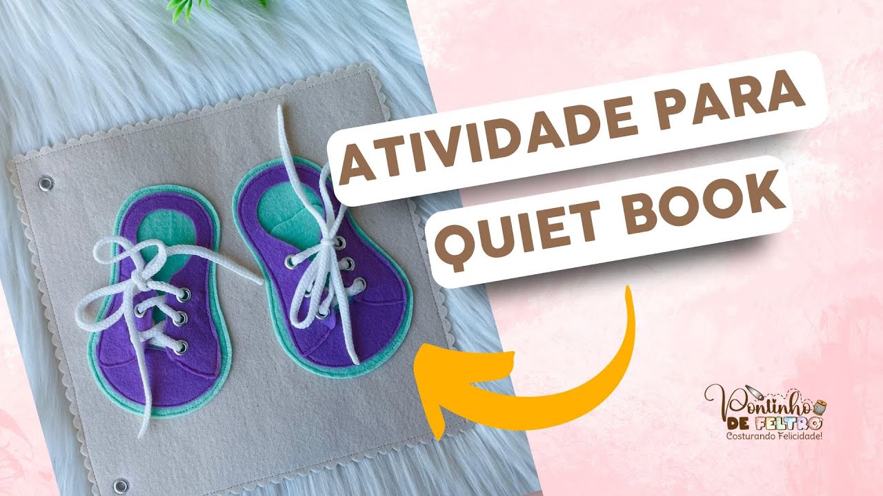 QUIET BOOK FELTRO: Aprenda a fazer uma página de quiet book do zero! | AULA GRÁTIS