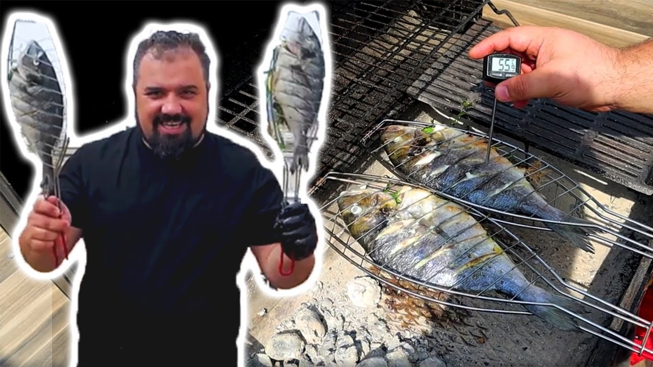 BALIĞI KURUTMADAN PİŞİRMEK ÖNEMLİ  ( Mangalda Balık Nasıl Pişirilir? ) Izgara Çipura