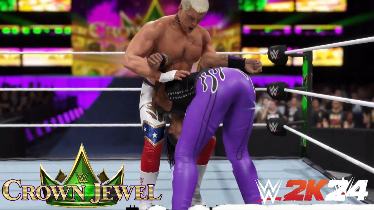 WWE 2K24 - Cody Rhodes Vs Damian Priest - Crown Jewel 2023 | PS5