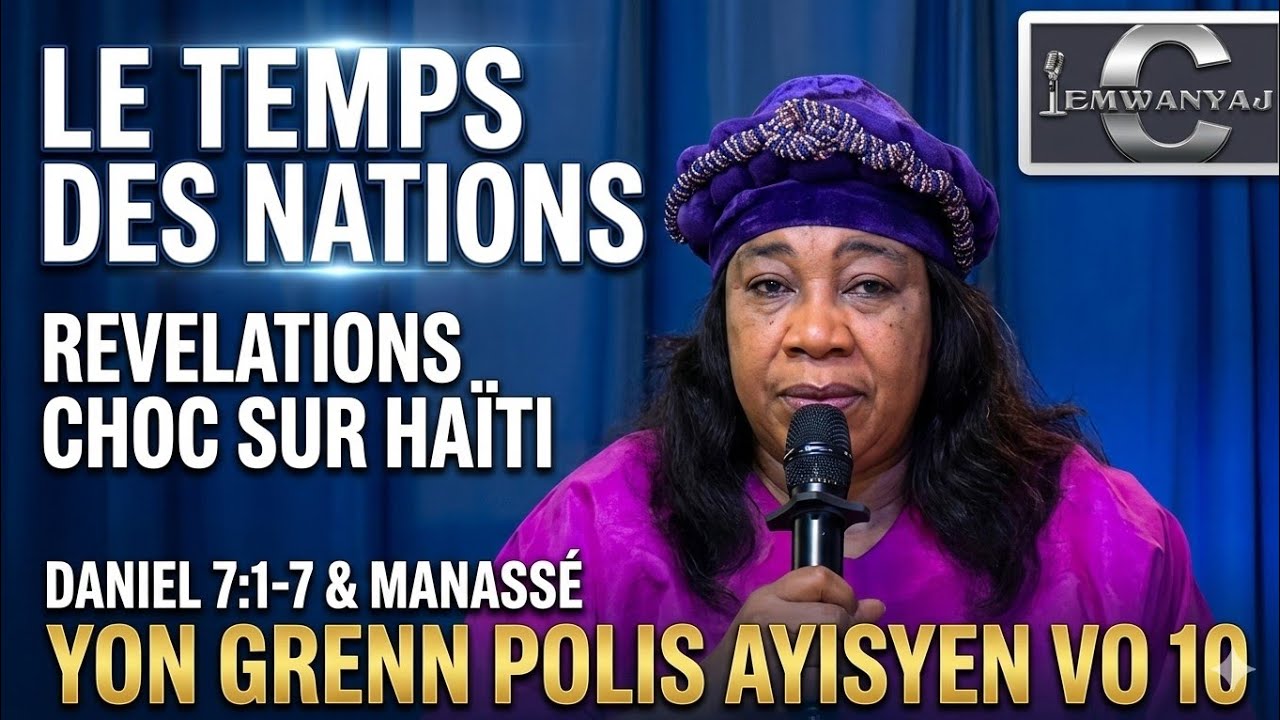 Sr Manassé Le temps des Nations -Daniel 7:1 a 7 / yon grenn polis ayisyen vo 10 polis lot nasyon yo 