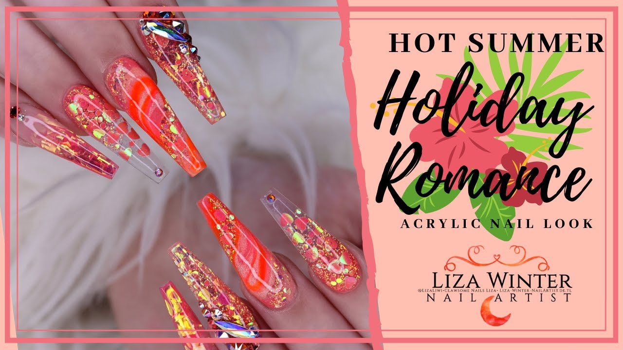 HOT SUMMER HOLIDAY ROMANCE NAILS | Liza Winter | LizaLiwi