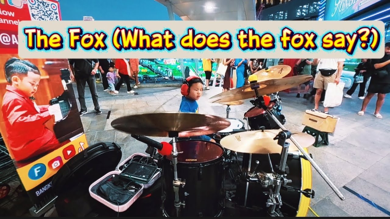 The FOX by Ylvis​ | Drum cover by Arf Style (7Y) 🇹🇭